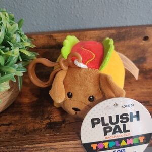 Hotdog Weiner Dog Plush Clip Nwt Pal Puppy Backpack Keychain Fastbfood Kids Toy